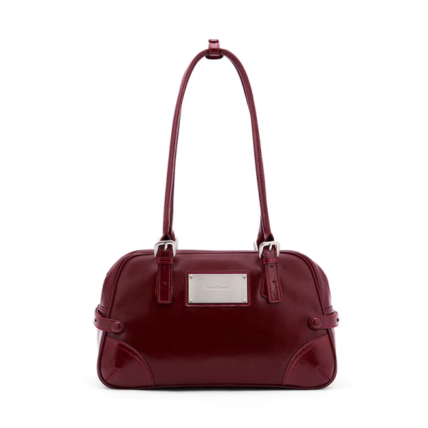 Evelyn's Vintage Bordeaux Satchel