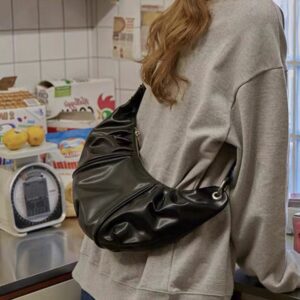Sienna's Rich Horn-Like Crescent Bag