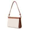 Beige - Brown Fusion Knot Strap Satchel