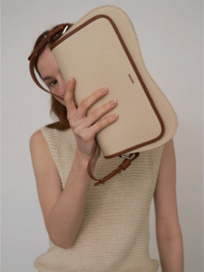 Amara Serenity Beige Leatherette Shoulder Satchel