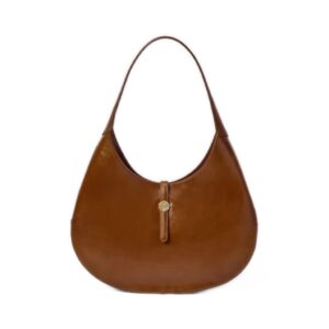 Benjamin's Enchanting Vintage - Echoed Brown Leather Slouch Bag