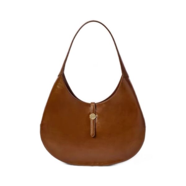 Benjamin's Enchanting Vintage - Echoed Brown Leather Slouch Bag