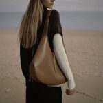 Natasha’s Enchanting Vintage – Echoed Brown Leather Slouch Bag