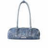 Charlotte's retro - inspired denim handbag