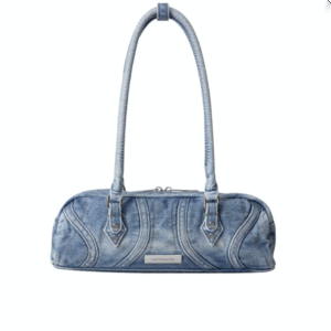 Charlotte's retro - inspired denim handbag