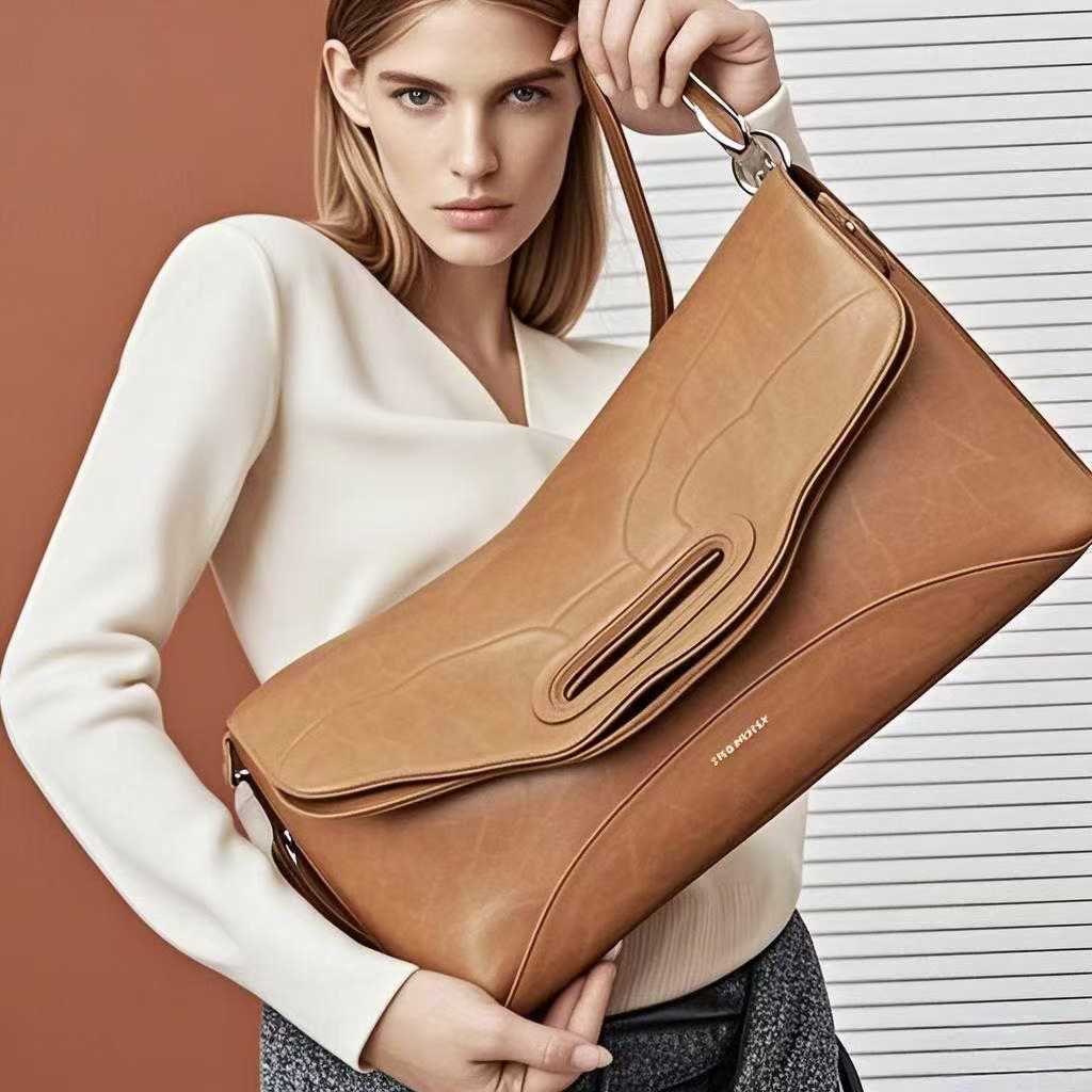 Camel Commuter Flap Bag "Autumn - Winter Chic"