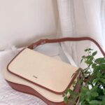 Amara Serenity Beige Leatherette Shoulder Satchel