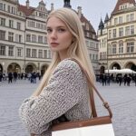 Beige – Brown Fusion Knot Strap Satchel